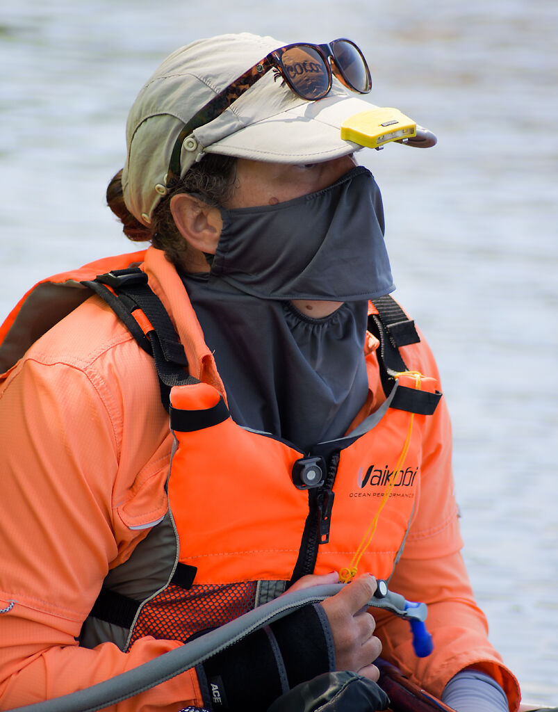 Racer Ryan Gillikin gets into her kayak